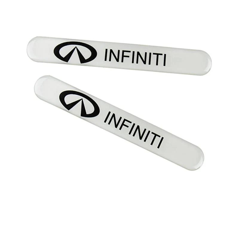 INFINITI Set LOGO Emblems with Silver Keychain Tire Wheel Valves Air Caps - US SELLER - Image 4