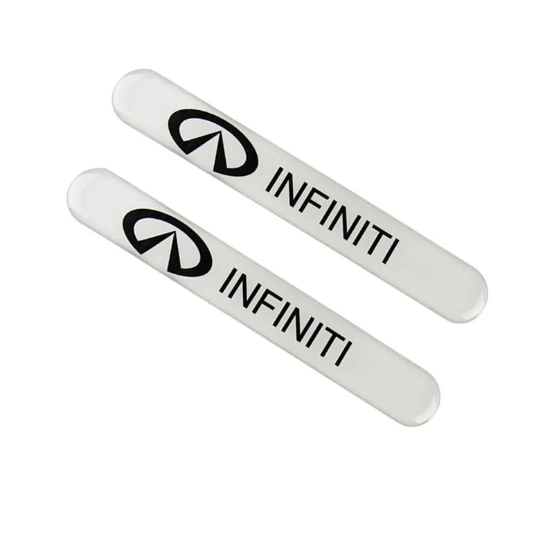 INFINITI Set LOGO Emblems with Silver Keychain Tire Wheel Valves Air Caps - US SELLER - Image 8