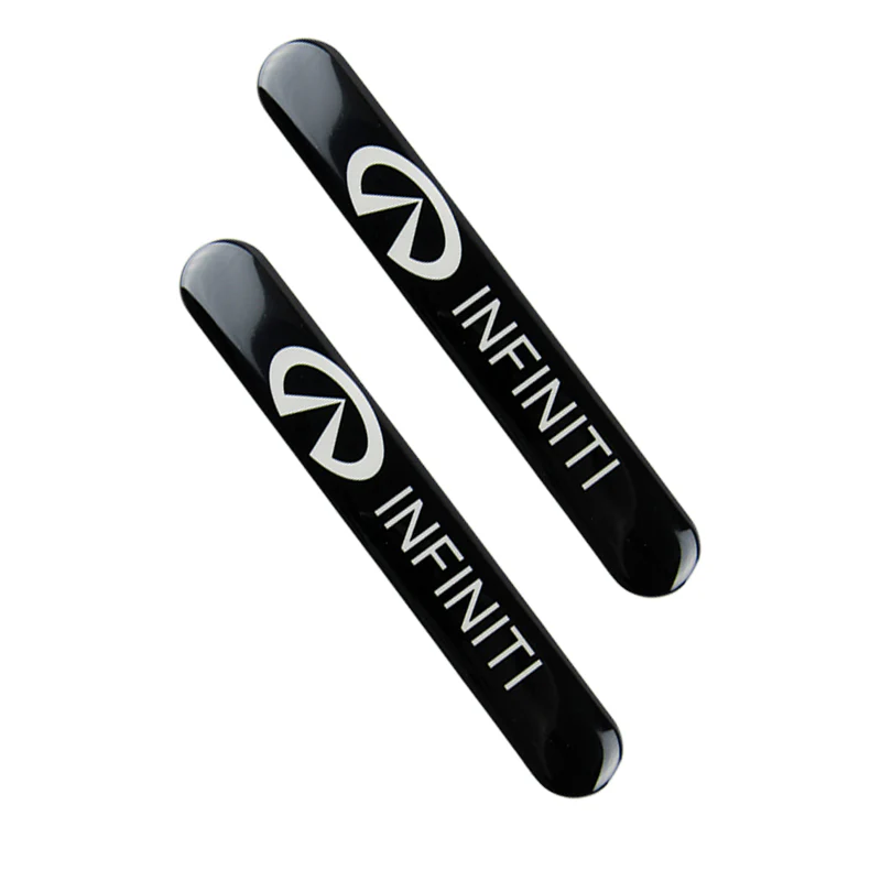INFINITI Set LOGO Emblems with Silver Tire Wheel Valves Air Caps Keychain - US SELLER - Image 8