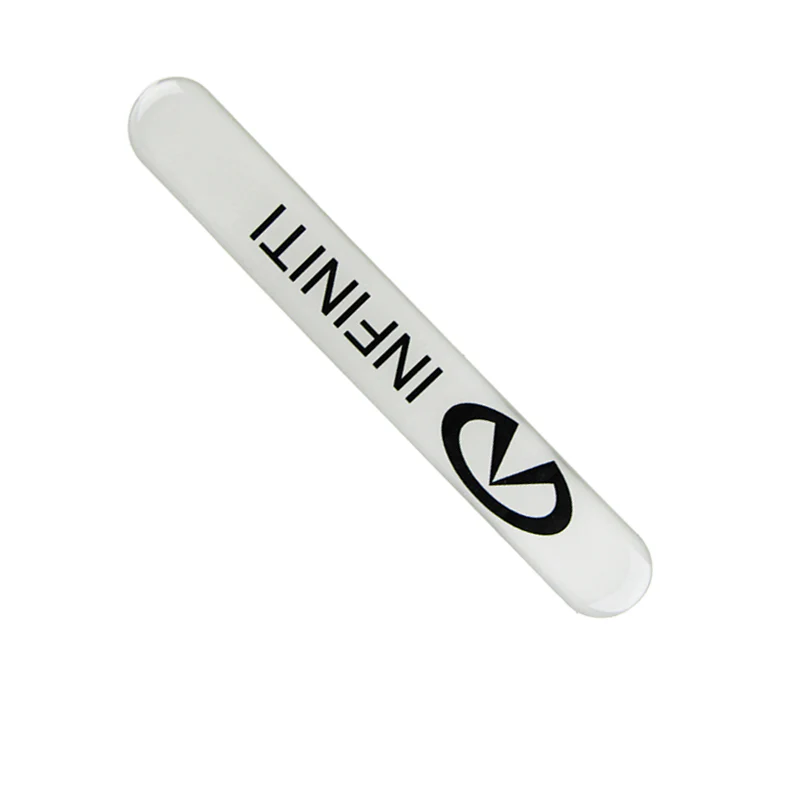 INFINITI White Car Door Rear Trunk Side Fenders Bumper Badge Scratch Guard Sticker New 2 pcs - Image 6