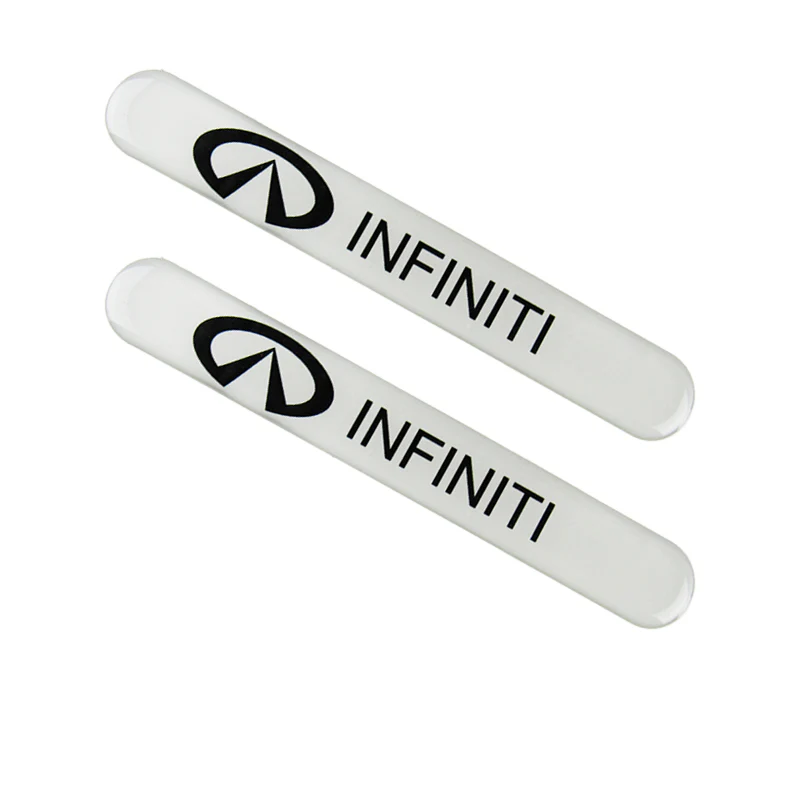 INFINITI White Car Door Rear Trunk Side Fenders Bumper Badge Scratch Guard Sticker New 4 pcs - Image 6