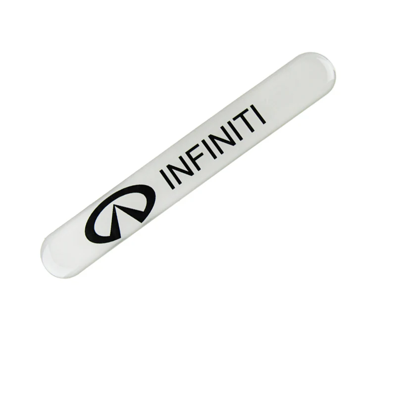 INFINITI White Car Door Rear Trunk Side Fenders Bumper Badge Scratch Guard Sticker New 4 pcs - Image 7