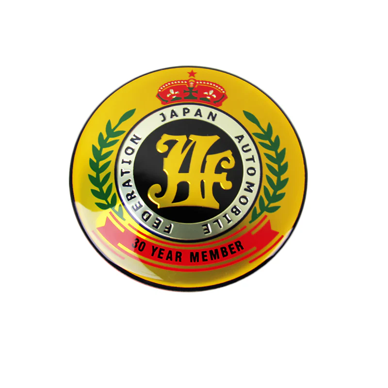 JAF Japan Automobile Federation 30 Year Member JDM Logo Emblem Badge Decal Badge Sticker - Image 4