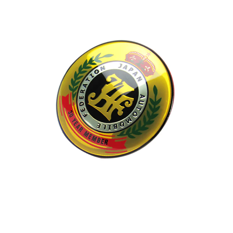 JAF Japan Automobile Federation 30 Year Member JDM Logo Emblem Badge Decal Badge Sticker - Image 5