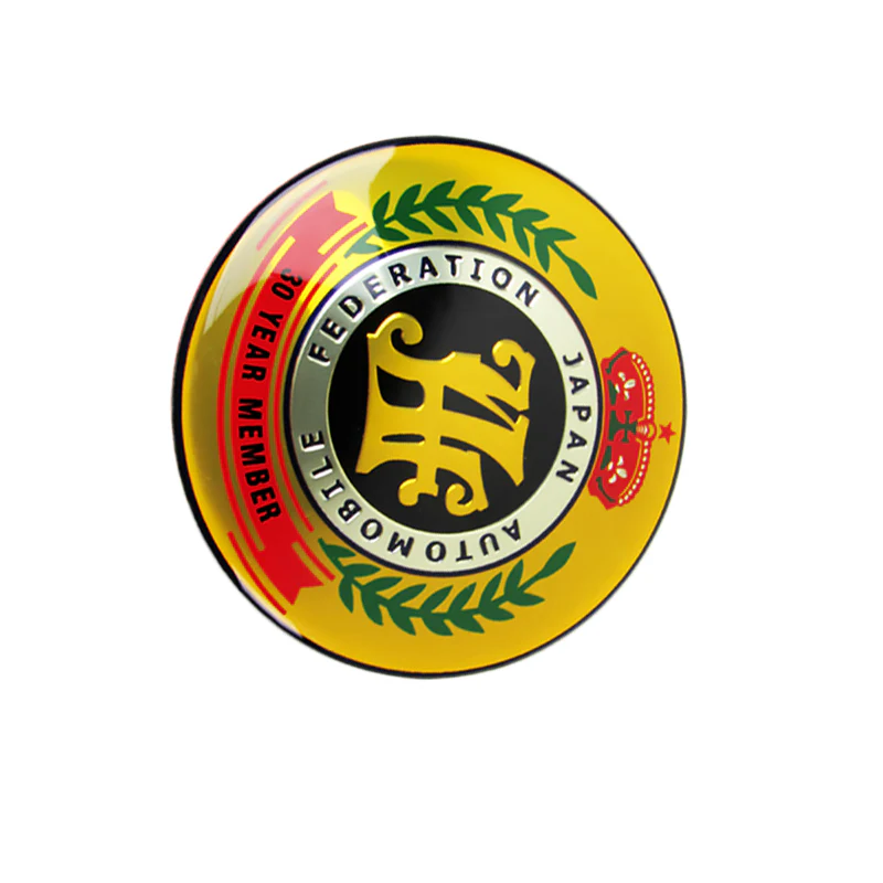 JAF Japan Automobile Federation 30 Year Member JDM Logo Emblem Badge Decal Sticker - Image 12