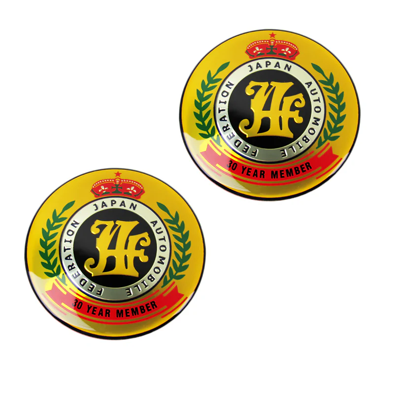 JAF Japan Automobile Federation 30 Year Member JDM Logo Emblem Badge Decal Sticker - Image 4