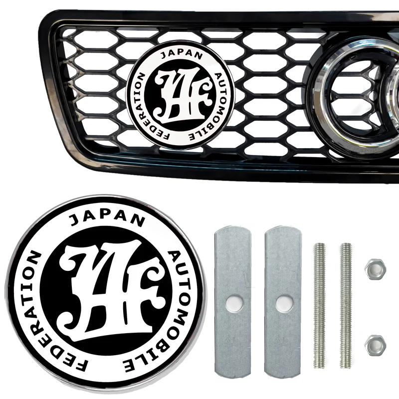JAF Japan Automobile Federation JDM BLACK Emblem Badge For Toyota Front Grille - Image 4