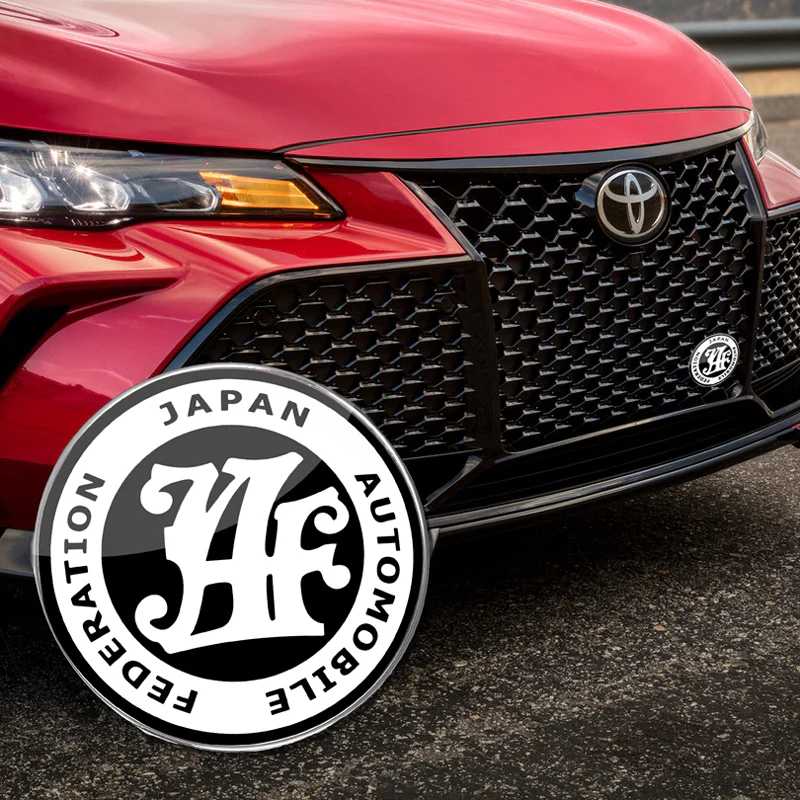 JAF Japan Automobile Federation JDM BLACK Emblem Badge For Toyota Front Grille - Image 5