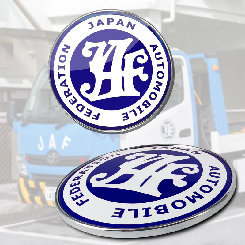 JAF Japan Automobile Federation JDM Blue Emblem Badge For Toyota Front Grille - Image 3