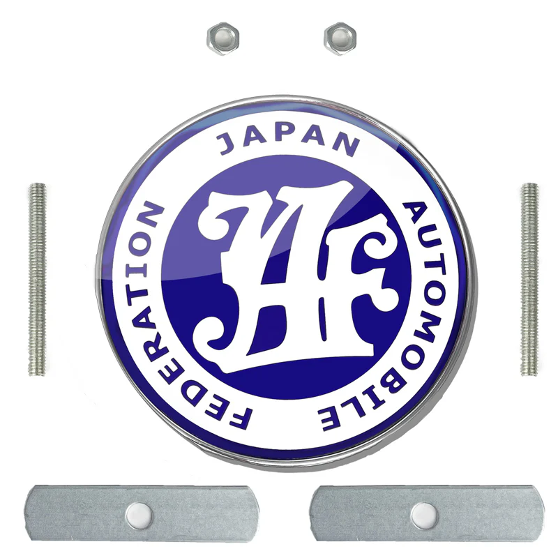JAF Japan Automobile Federation JDM Blue Emblem Badge For Toyota Front Grille - Image 5