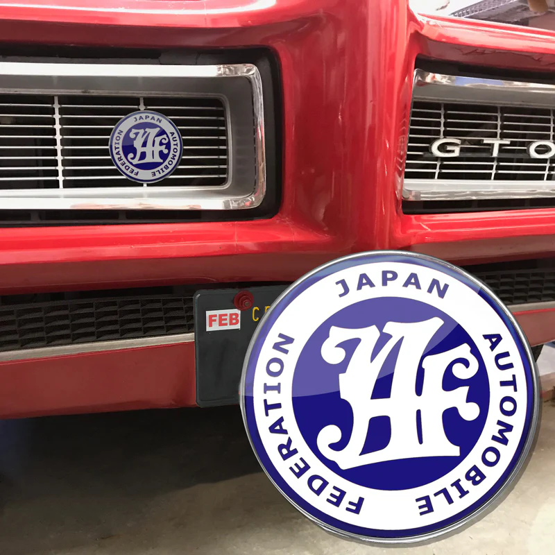 JAF Japan Automobile Federation JDM Blue Emblem Badge For Toyota Front Grille - Image 7