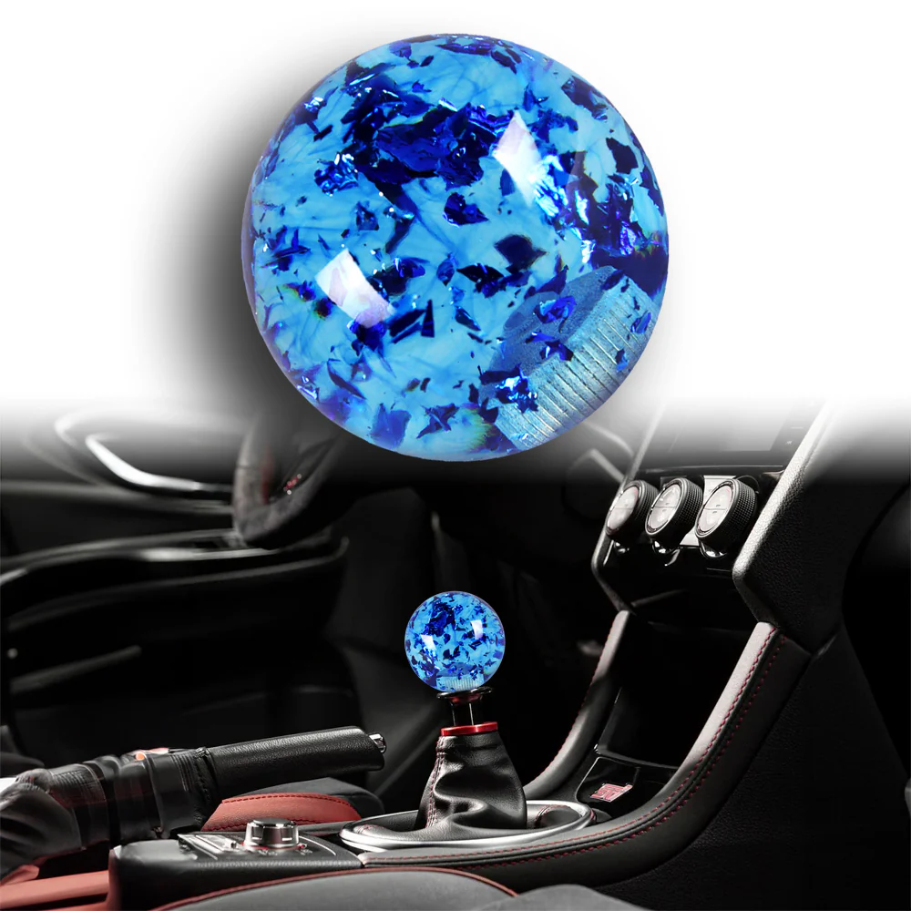 JDM 58mm Round Ball Sphere Glitter Manual Gear Stick Shift Knob Lever Shifter - Image 3