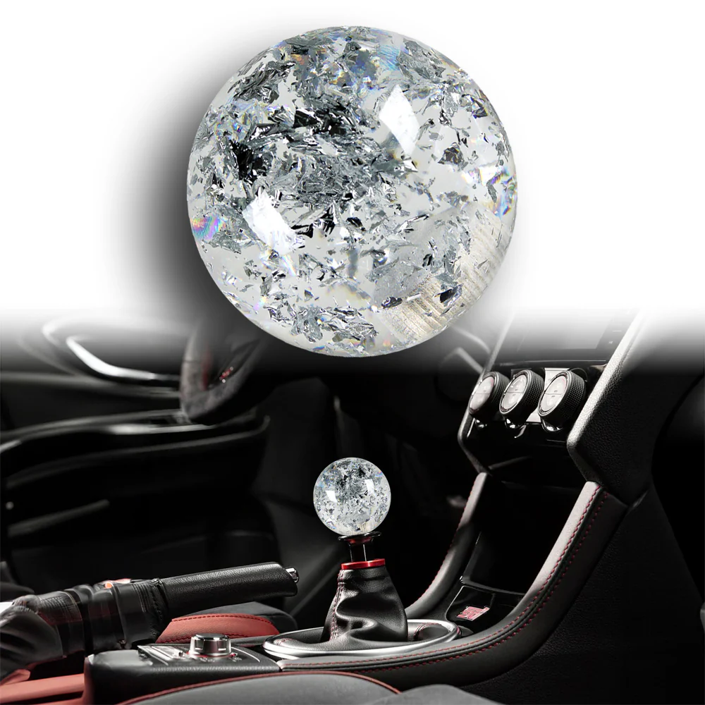 JDM 58mm Round Ball Sphere Glitter Manual Gear Stick Shift Knob Lever Shifter - Image 5