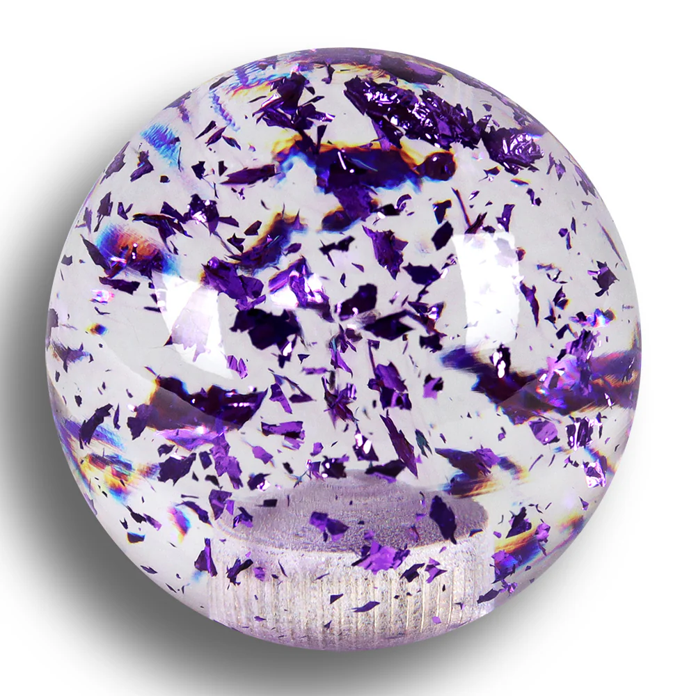 JDM 58mm Round Ball Sphere Glitter Manual Gear Stick Shift Knob Lever Shifter - Image 7