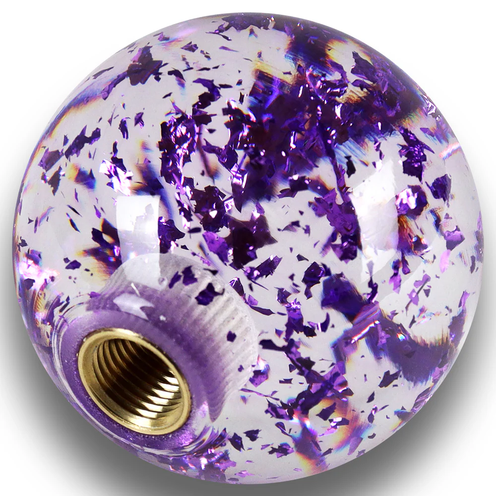 JDM 58mm Round Ball Sphere Glitter Manual Gear Stick Shift Knob Lever Shifter - Image 8