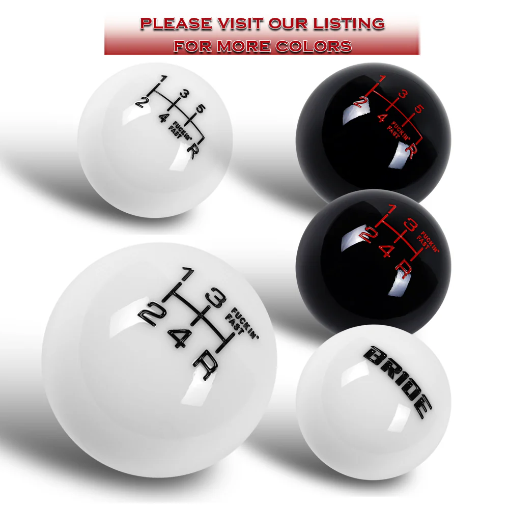 JDM 58mm Round Racing FuckING Fast Manual Gear Stick Shift Knob Lever Shifter - Image 10