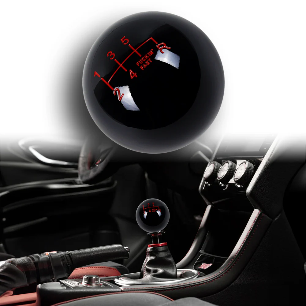 JDM 58mm Round Racing FuckING Fast Manual Gear Stick Shift Knob Lever Shifter - Image 2