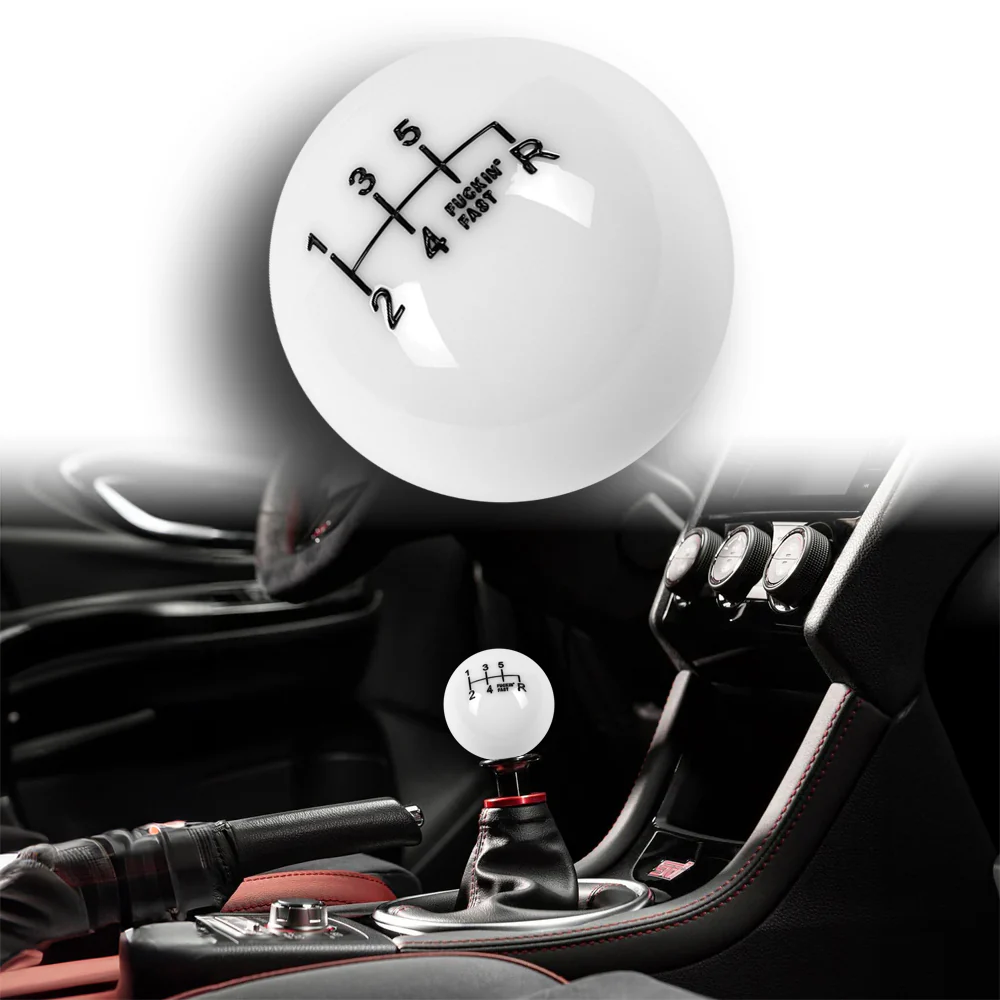 JDM 58mm Round Racing FuckING Fast Manual Gear Stick Shift Knob Lever Shifter - Image 4