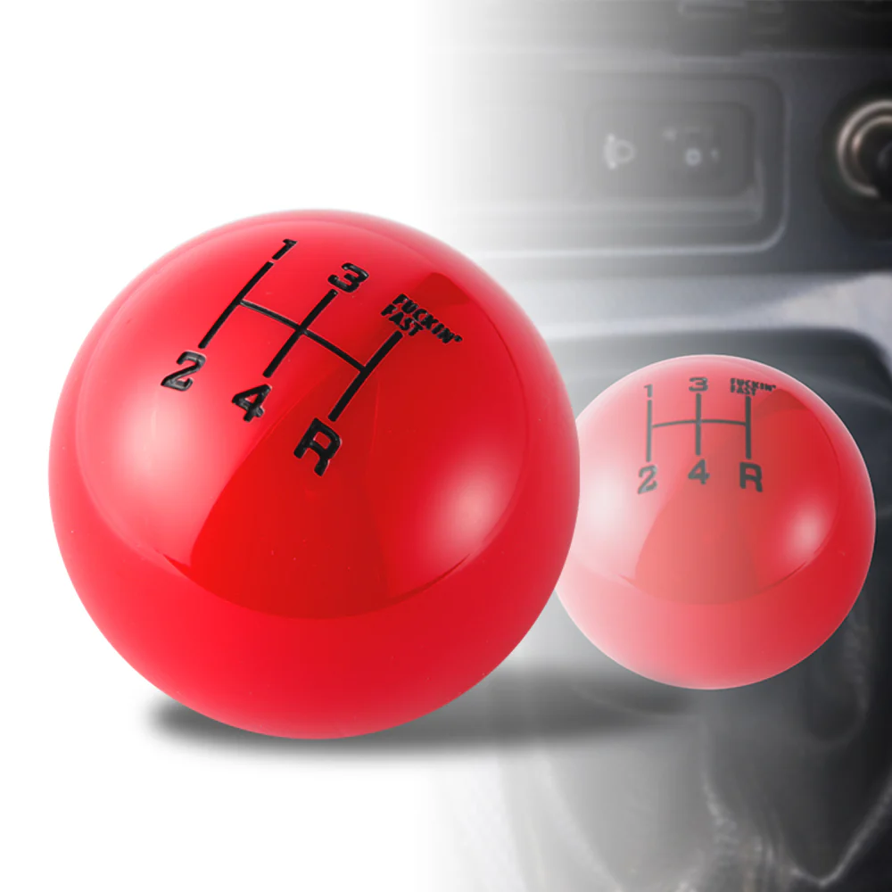 JDM 58mm Round Racing FuckING Fast Manual Gear Stick Shift Knob Lever Shifter - Image 5
