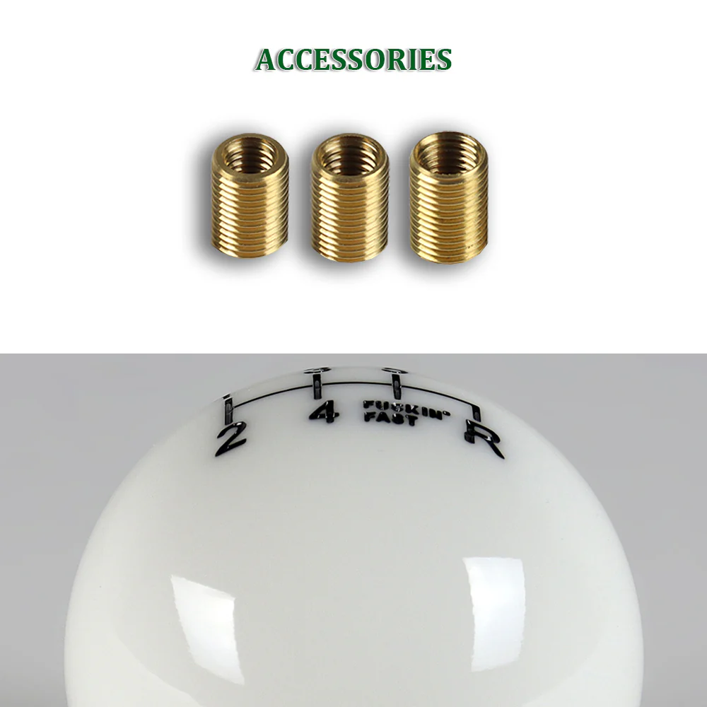 JDM 58mm Round Racing FuckING Fast Manual Gear Stick Shift Knob Lever Shifter - Image 9