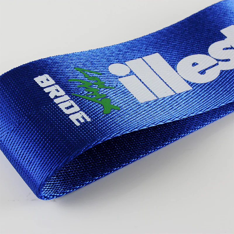 Illest Bride Blue Racing Tow Strap for Front / Rear Bumper - Image 4