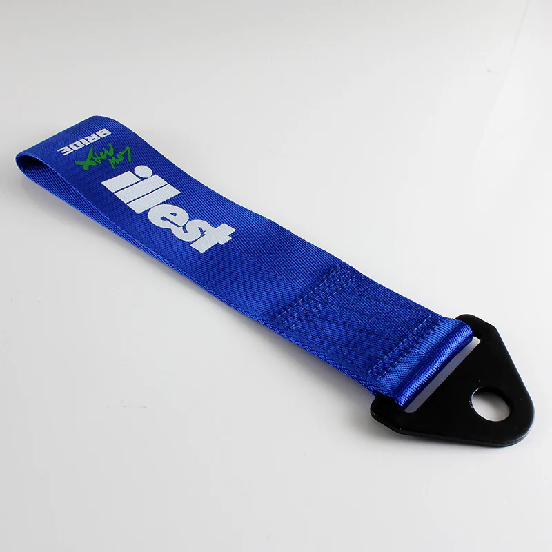 Illest Bride Blue Racing Tow Strap for Front / Rear Bumper - Image 5