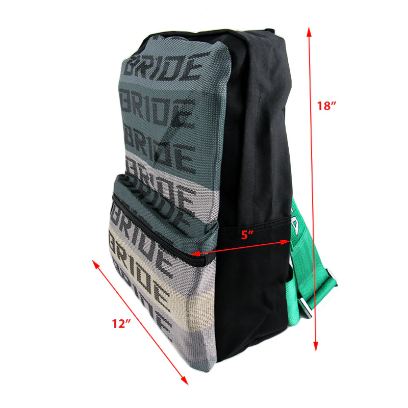 Bride Gradation Cloth Backpack with Takata Green Harness Adjustable Shoulder Straps - Image 4
