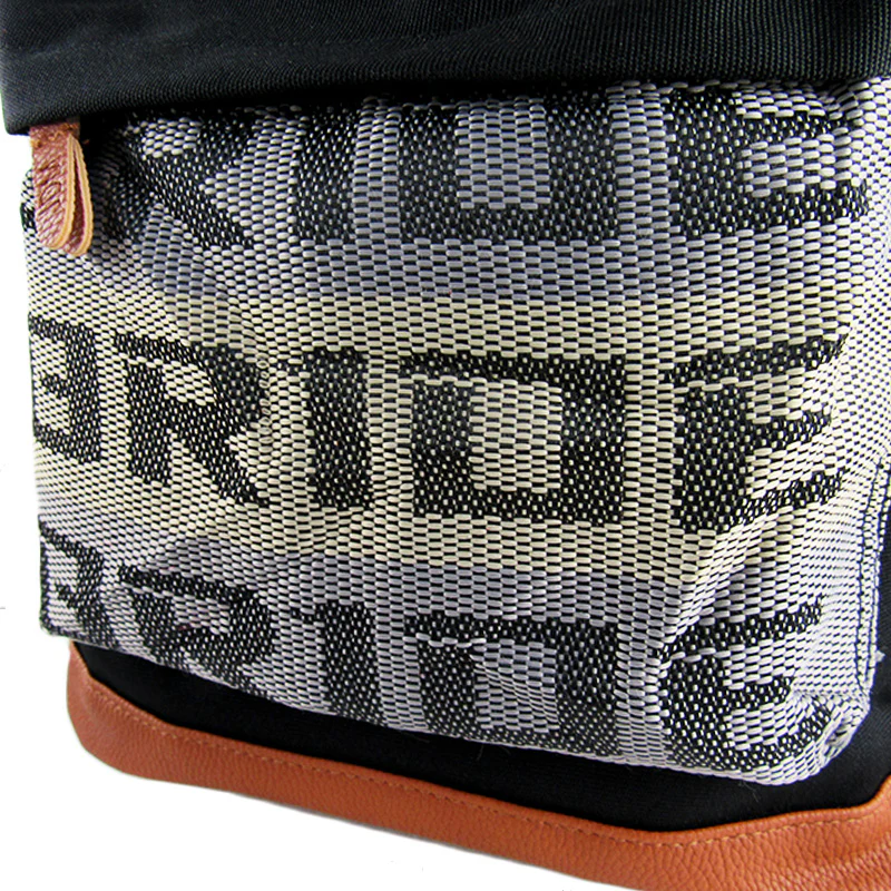 Bride Gradation Racing Seat Cloth Backpack with Takata Green Harness Adjustable Shoulder Straps - Image 3