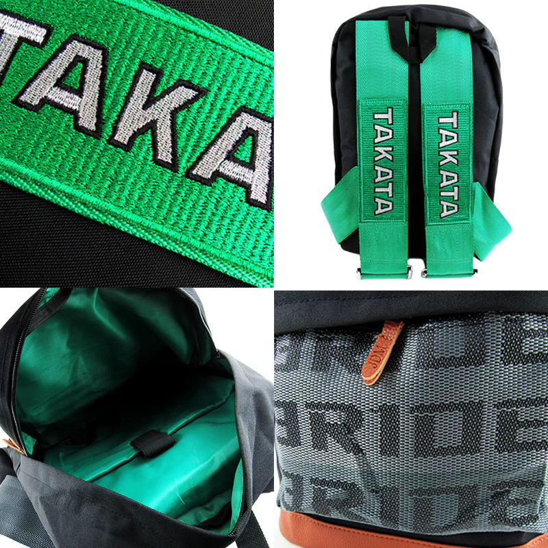 Bride Gradation Cloth Backpack with Takata Green Harness Adjustable Shoulder Straps - Image 5