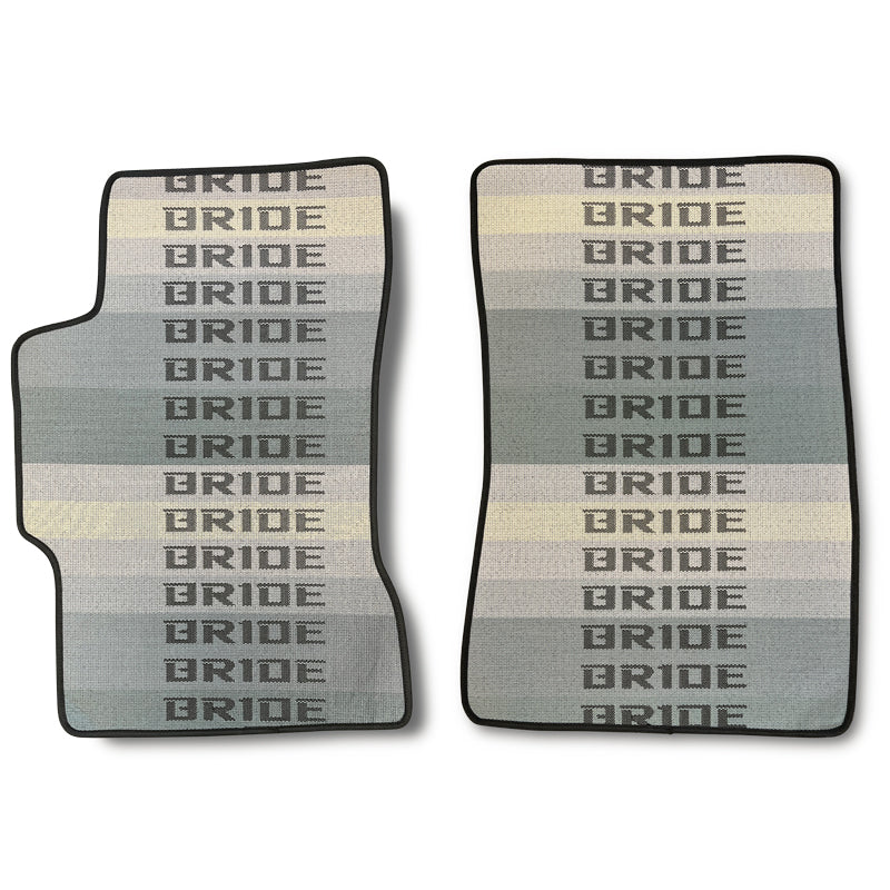 JDM Bride Racing Fabric Floor Mats Interior Carpets for 03-07 Honda Accord 2PCS - Image 9