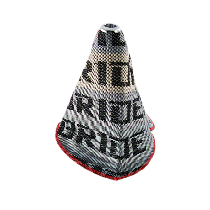 JDM Bride Racing Hyper Fabric shift knob Shifter Boot Cover MT/AT Chrome TOP X1 - Image 5