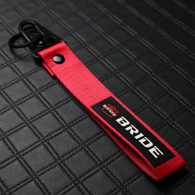 Bride Red Keychain with Metal Key Ring - Image 2