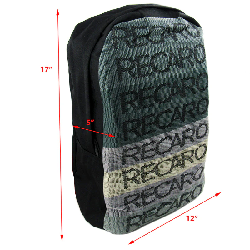 RECARO Gradation Cloth Backpack with Takata Green Harness Shoulder Straps - Image 4