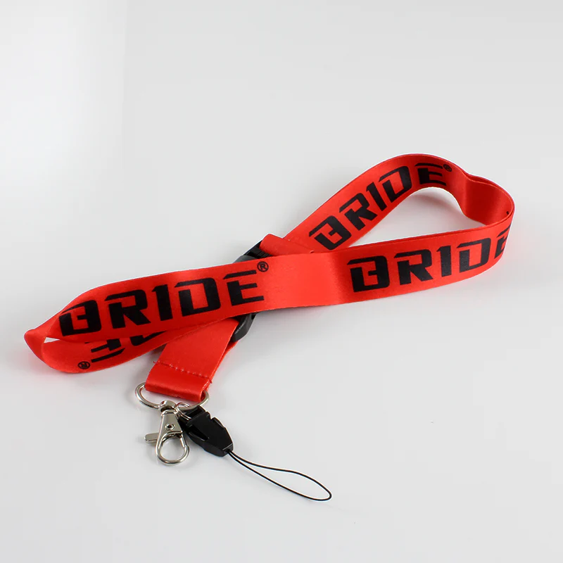 JDM BRIDE Set Carbon Embroidery Seat Belt Cover Shoulder Pads with Bride Keychain - Image 7