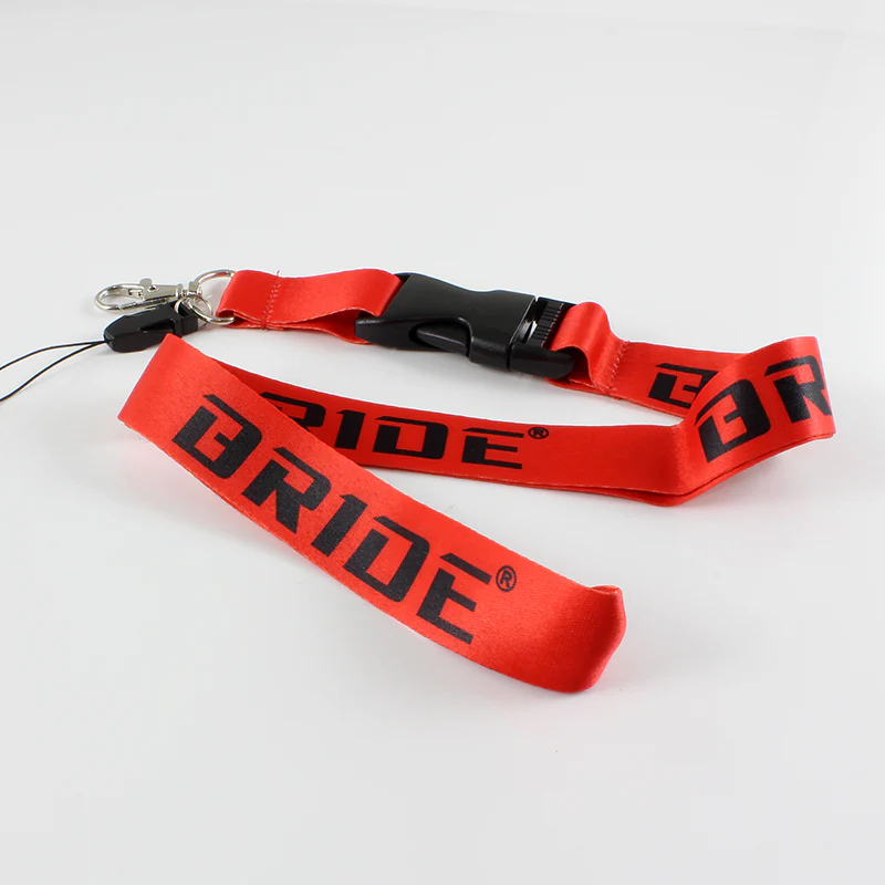 JDM BRIDE Set Carbon Embroidery Seat Belt Cover Shoulder Pads with Bride Keychain - Image 8