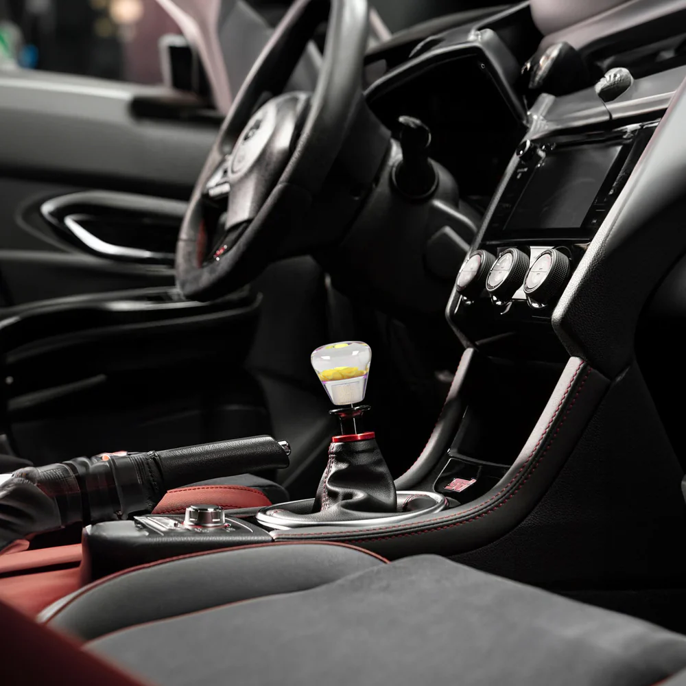 JDM Clear Real Rose Flower Diamond Shape Manual Gear Stick Shift Knob 50mm New - Image 18
