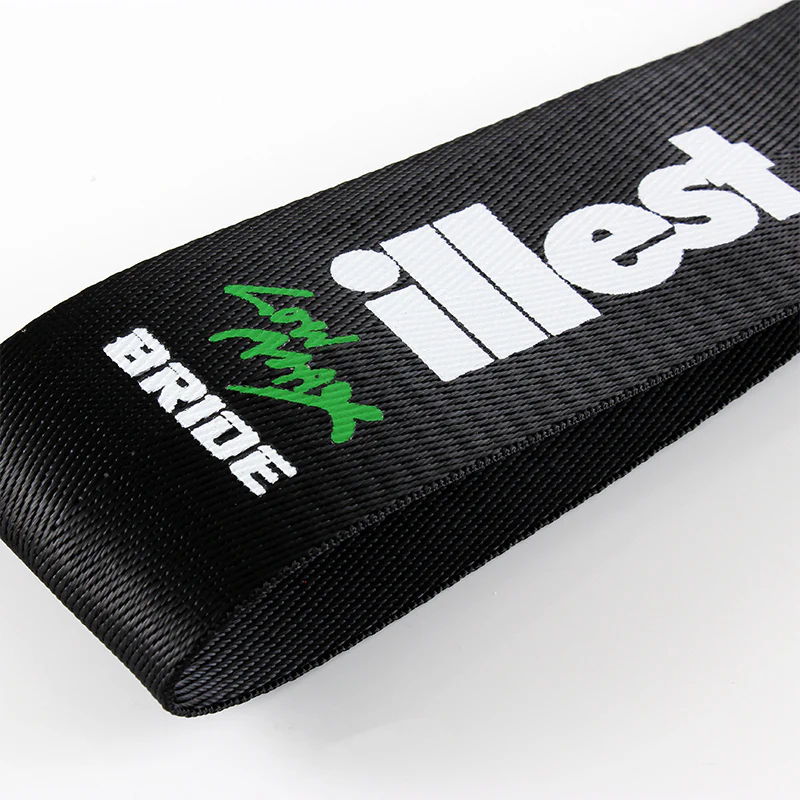 Illest Bride Black Racing Tow Strap for Front / Rear Bumper - Image 3
