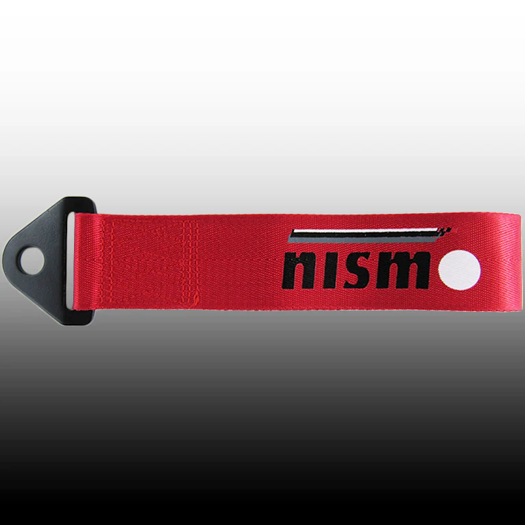 Nissan Nismo Red Racing Tow Strap for Front / Rear Bumper - Image 3