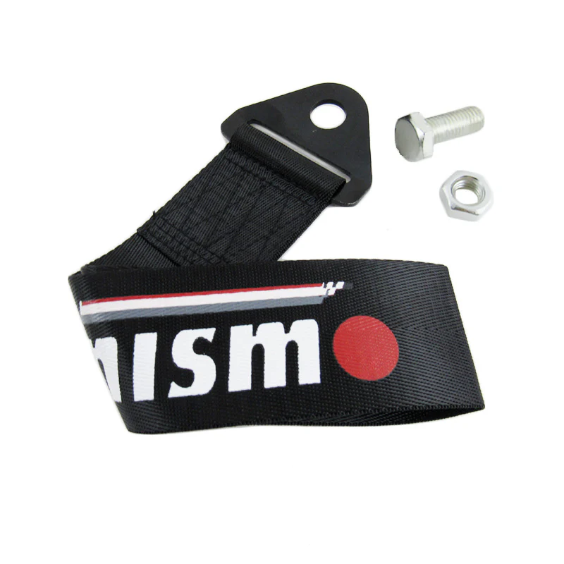 Nissan Nismo Black Racing Tow Strap for Front / Rear Bumper - Image 2