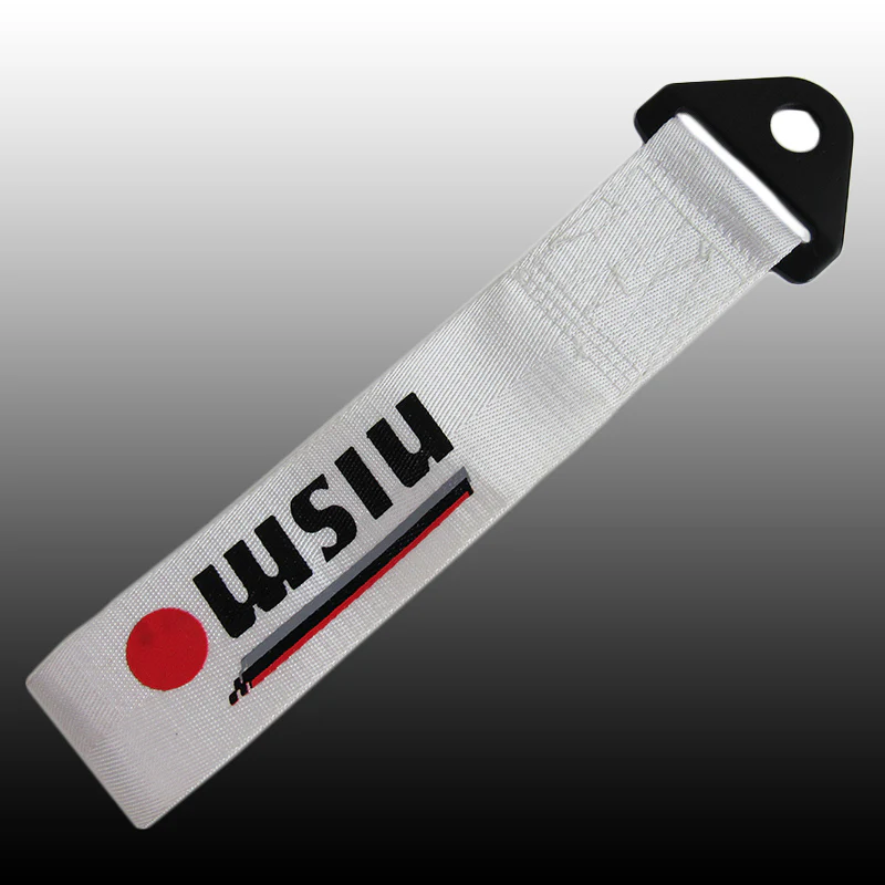 Nissan Nismo White Racing Tow Strap for Front / Rear Bumper - Image 4