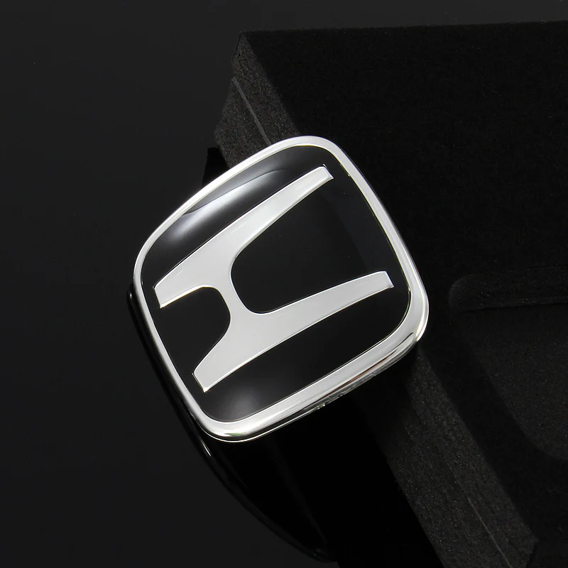 JDM Honda Black Set H Emblem For Steering Wheel JDM J'S TYPE B 50MM X 40MM with Logo Keychain Metal Key Ring - Image 2