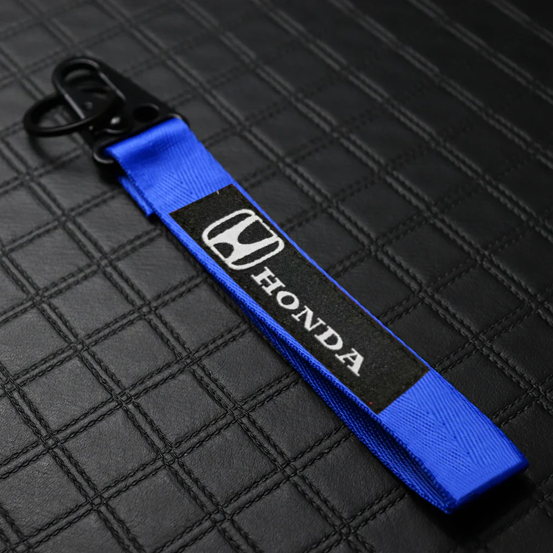 JDM Honda Blue Set H Emblem For Steering Wheel JDM J'S TYPE B 50MM X 40MM with Logo Keychain Metal Key Ring - Image 6
