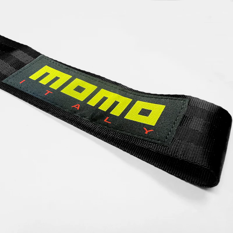 MOMO Racing JDM Honda Drift Rally Sports NEO CHROME HIGH STRENGTH Tow Strap for Front / Rear Bumper - Image 4