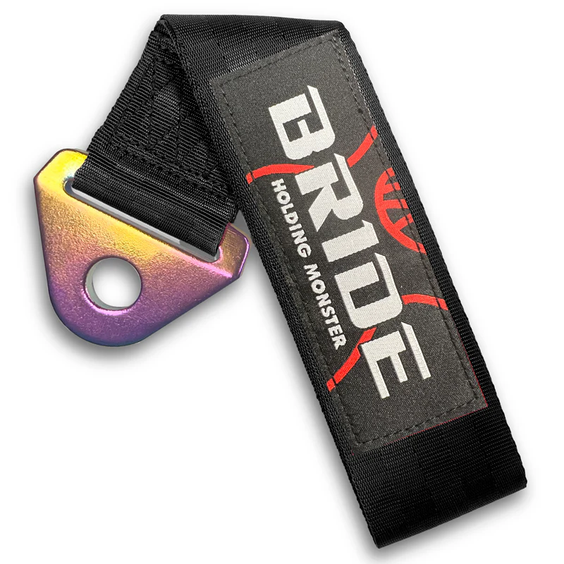 JDM INITIAL D RACING NEO CHROME HIGH STRENGTH Tow Strap for Front / Rear Bumper - Image 8