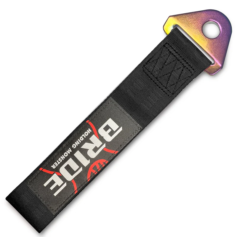 JDM INITIAL D RACING NEO CHROME HIGH STRENGTH Tow Strap for Front / Rear Bumper - Image 9