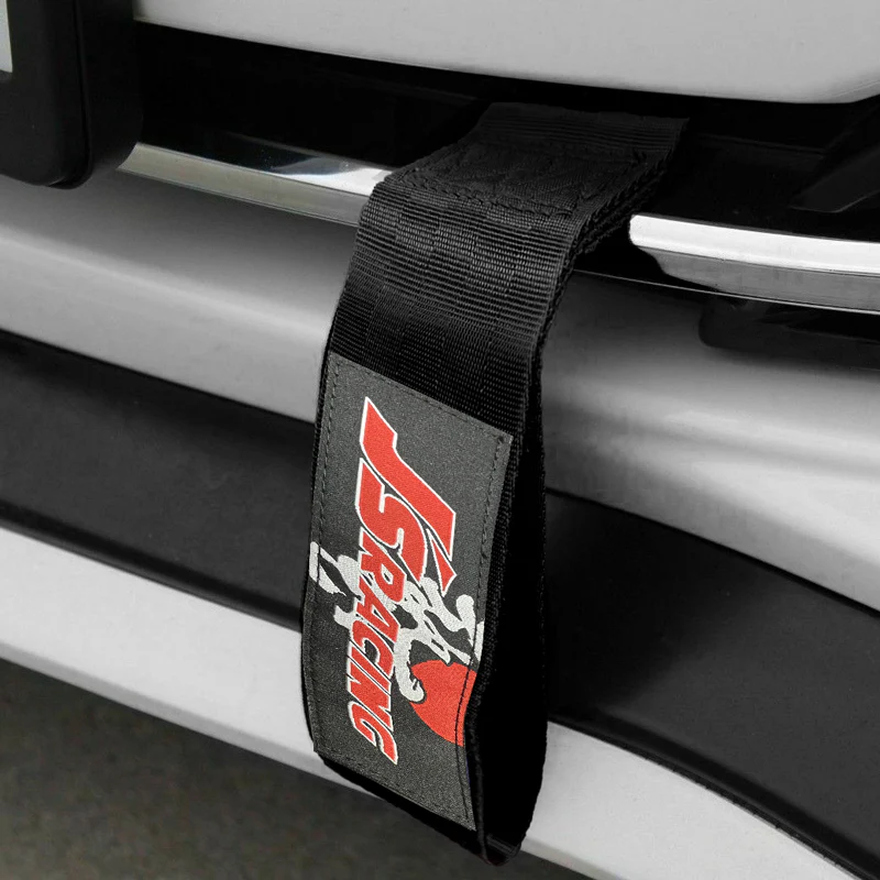 JDM JS Drift Rally Sports Racing Honda NEO CHROME HIGH STRENGTH Tow Strap for Front / Rear Bumper - Image 6