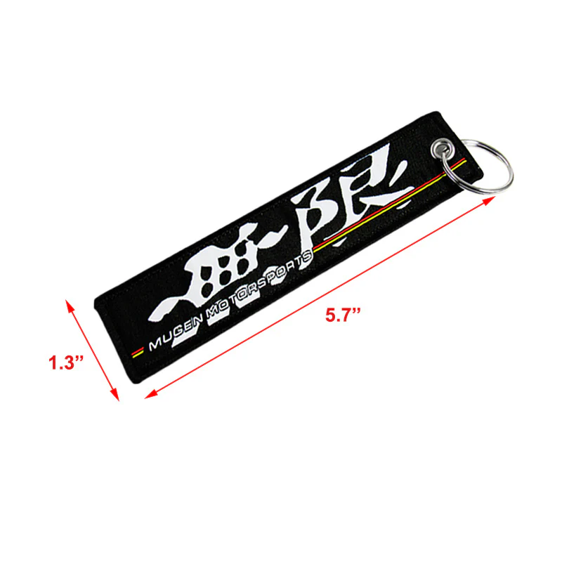 JDM MUGEN POWER DOUBLE SIDE FRONT AND REAR Racing Cell Holders Keychain X2 - Image 2