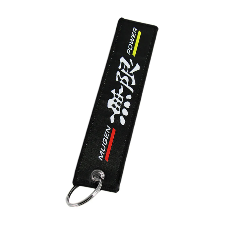 JDM MUGEN POWER DOUBLE SIDE FRONT AND REAR Racing Cell Holders Keychain X2 - Image 3
