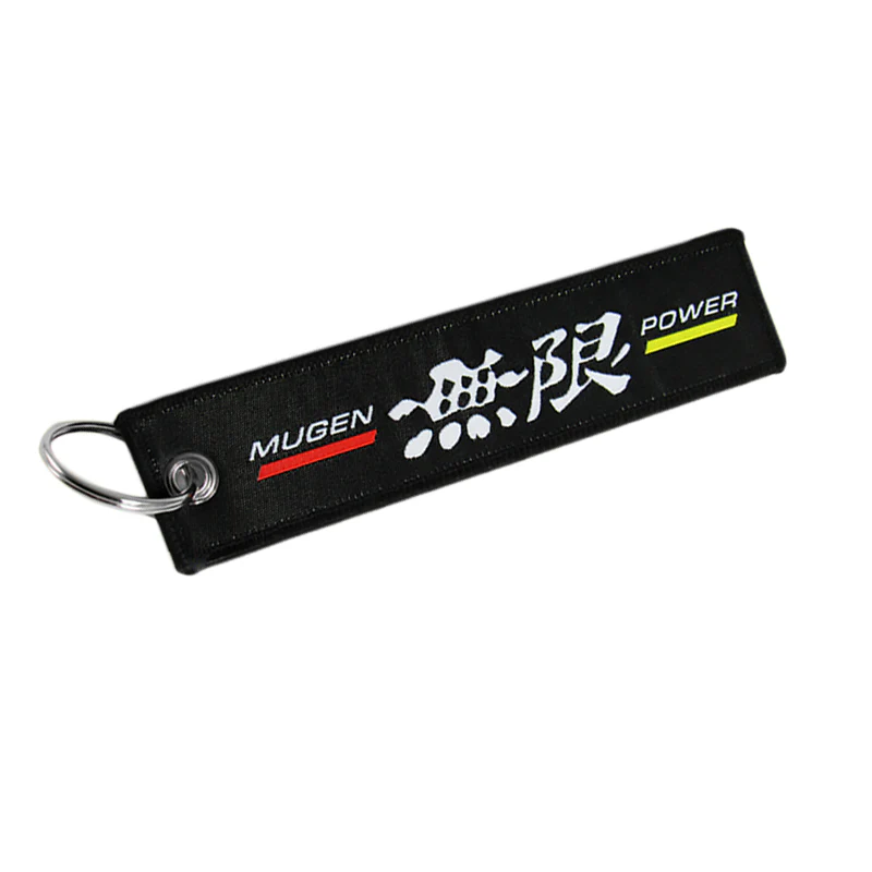 JDM MUGEN POWER DOUBLE SIDE FRONT AND REAR Racing Cell Holders Keychain X2 - Image 6