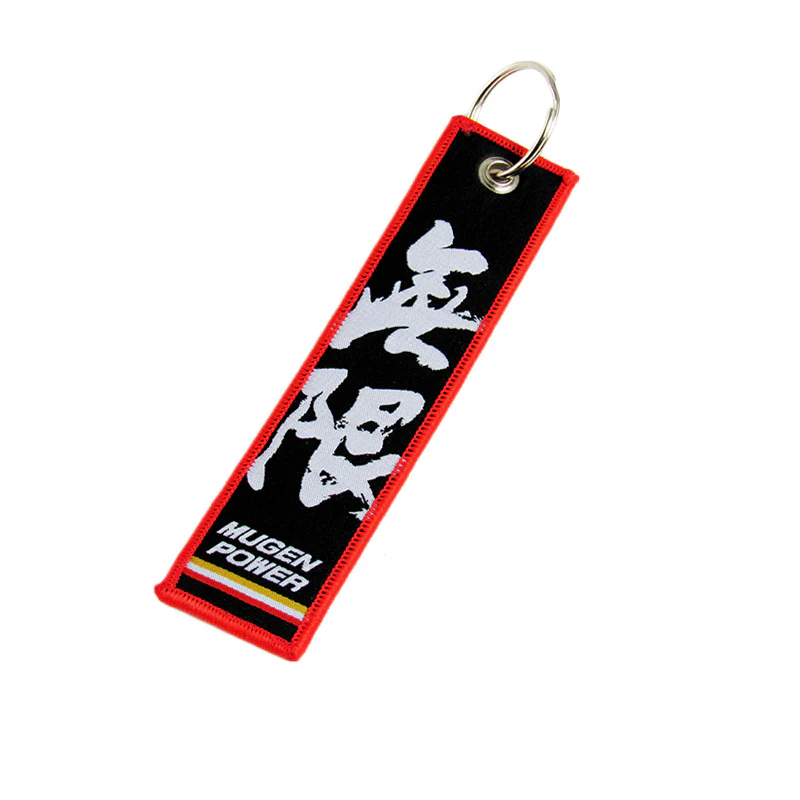 JDM MUGEN POWER DOUBLE SIDE FRONT AND REAR Racing Cell Holders Keychain X2 - Image 4